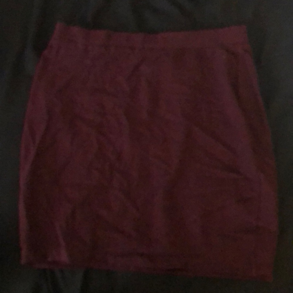 Burgundy skirt